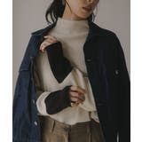 ハイネック バイカラー 配色 リブニット | 210nouve | 詳細画像17