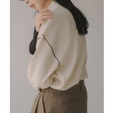 ハイネック バイカラー 配色 リブニット | 210nouve | 詳細画像18