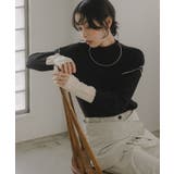 ハイネック バイカラー 配色 リブニット | 210nouve | 詳細画像9