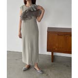 グロッシーマルチラッフルドレス | 210nouve | 詳細画像1