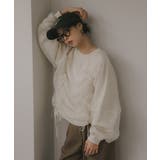 オーガンジー 重ね ドロスト プルオーバー | 210nouve | 詳細画像3 