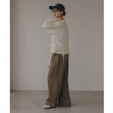 オーガンジー 重ね ドロスト プルオーバー | 210nouve | 詳細画像5 