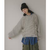 グレー | オーガンジー 重ね ドロスト プルオーバー | 210nouve
