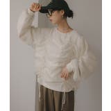 アイボリー | オーガンジー 重ね ドロスト プルオーバー | 210nouve