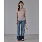 バイカラー シアー Tシャツ | 210nouve | 詳細画像25
