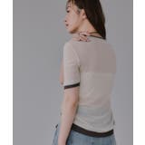 バイカラー シアー Tシャツ | 210nouve | 詳細画像3
