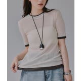 バイカラー シアー Tシャツ | 210nouve | 詳細画像5