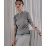 バイカラー シアー Tシャツ | 210nouve | 詳細画像7
