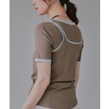 【タンクセット】バイカラー レイヤード 半袖 Tシャツ | 210nouve | 詳細画像13