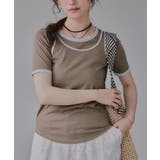 【タンクセット】バイカラー レイヤード 半袖 Tシャツ | 210nouve | 詳細画像4