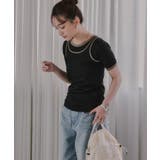 【タンクセット】バイカラー レイヤード 半袖 Tシャツ | 210nouve | 詳細画像7
