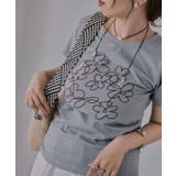 フラワー 刺繍 Tシャツ | 210nouve | 詳細画像13