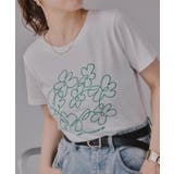 フラワー 刺繍 Tシャツ | 210nouve | 詳細画像17