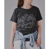 フラワー 刺繍 Tシャツ | 210nouve | 詳細画像7