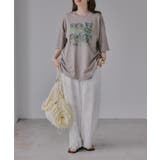 フワラー アート オーバーサイズ Tシャツ | 210nouve | 詳細画像12 