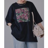フワラー アート オーバーサイズ Tシャツ | 210nouve | 詳細画像7 
