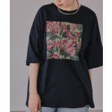 フワラー アート オーバーサイズ Tシャツ | 210nouve | 詳細画像9 