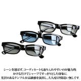 スクエアサングラス メンズ レディース 伊達めがね 黒縁 | 8（eight）  | 詳細画像2 