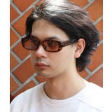 デミ×ピンクブラウン | スクエアサングラス メンズ レディース 伊達メガネ | 8(eight)