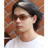 クリアブラウン×ライトブラウン | スクエアサングラス メンズ レディース 伊達メガネ | 8(eight)