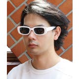 ホワイト×スモーク | スクエアサングラス メンズ レディース 伊達メガネ | 8(eight)