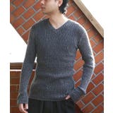 ニットセーター メンズ ニット セーター 長袖 Vネック シンプル  | 8（eight）  | 詳細画像48 