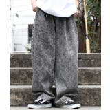 ブラックデニムケミカル | ワイドパンツ メンズ デニム | 8(eight)