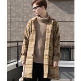 ベージュタータン | ステンカラーコート メンズ コート | 8(eight)