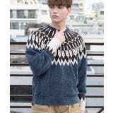 ダークサックス | ノルディックニット ニットセーター メンズ | 8（eight） 