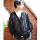 ブラック | カーディガン メンズ レースカーディガン | 8(eight)