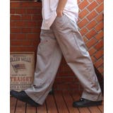 ライトグレー | ダブルニーワイドパンツ メンズ チノパン ワークウェア アメカジ | 8(eight)