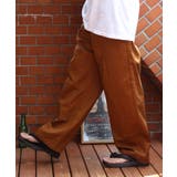 ダックブラウン | ダブルニーワイドパンツ メンズ チノパン ワークウェア アメカジ | 8(eight)