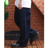 ネイビー | ダブルニーワイドパンツ メンズ チノパン ワークウェア アメカジ | 8(eight)