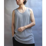 グレー | タンクトップ メンズ ノースリーブ 無地 ワッフル インナー | 8(eight)