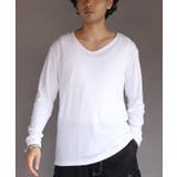 長袖Tシャツ Vネック メンズ ロングTシャツ ロンT インナー  | 8（eight）  | 詳細画像1 