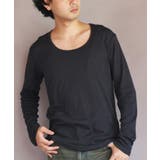 チャコール | Uネック長袖Tシャツ メンズ ロングTシャツ ロンT インナー  | 8（eight） 