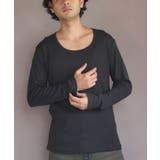 Uネック長袖Tシャツ メンズ ロングTシャツ ロンT インナー  | 8（eight）  | 詳細画像24 