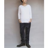 Vネック７分袖Tシャツ メンズ Ｔシャツ ７分袖 Vネック T/Cフライス | 8（eight）  | 詳細画像5 