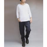 Vネック７分袖Tシャツ メンズ Ｔシャツ ７分袖 Vネック T/Cフライス | 8（eight）  | 詳細画像8 