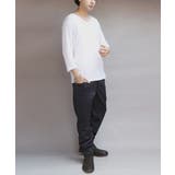 Vネック７分袖Tシャツ メンズ Ｔシャツ ７分袖 Vネック T/Cフライス | 8（eight）  | 詳細画像9 