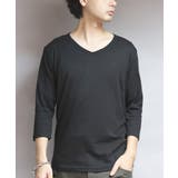 Vネック７分袖Tシャツ メンズ Ｔシャツ ７分袖 Vネック T/Cフライス | 8（eight）  | 詳細画像12 
