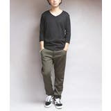 Vネック７分袖Tシャツ メンズ Ｔシャツ ７分袖 Vネック T/Cフライス | 8（eight）  | 詳細画像18 