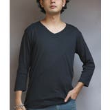Vネック７分袖Tシャツ メンズ Ｔシャツ ７分袖 Vネック T/Cフライス | 8（eight）  | 詳細画像24 