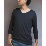 Vネック７分袖Tシャツ メンズ Ｔシャツ ７分袖 Vネック T/Cフライス | 8（eight）  | 詳細画像25 
