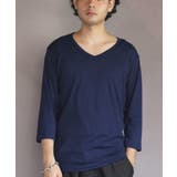 Vネック７分袖Tシャツ メンズ Ｔシャツ ７分袖 Vネック T/Cフライス | 8（eight）  | 詳細画像46 