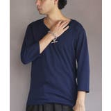 Vネック７分袖Tシャツ メンズ Ｔシャツ ７分袖 Vネック T/Cフライス | 8（eight）  | 詳細画像47 