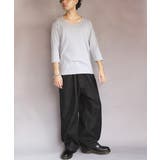 Uネック７分袖Tシャツ メンズ Tシャツ ７分袖 Uネック T/Cフライス | 8（eight）  | 詳細画像43 