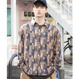 ベージュＦ | シャツ メンズ 総柄 | 8（eight） 