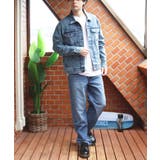 ワイドデニム メンズ ジーンズ ワイドフィット5Pパンツ Hanes  | 8（eight）  | 詳細画像10 