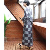 浴衣 メンズ 格子 浴衣 単品 総柄 夏 夏祭り 花火大会に  | 8（eight）  | 詳細画像7 